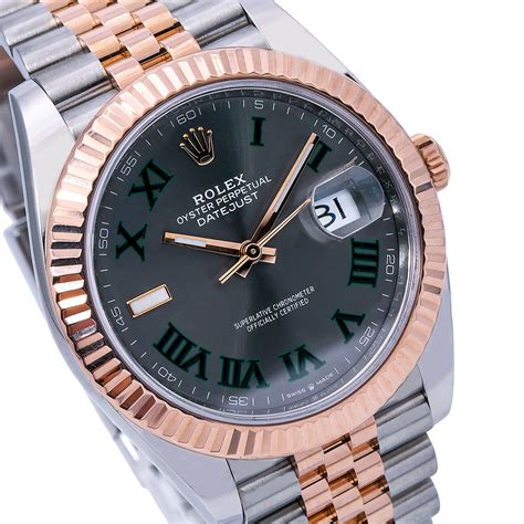 rolex wimbledon acciaio e oro rosa|Rolex Wimbledon 126331 Steel And Rose Gold .